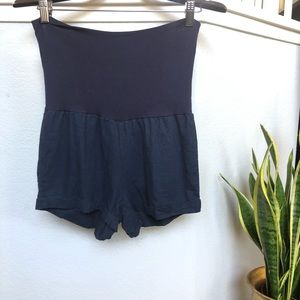 Pinkblush Navy Linen blend maternity shorts size S